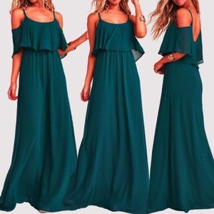 NWT Show Me Your Mumu Caitlin Ruffle Maxi Dress - Large